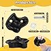 veimia 20PCS Black Rock Climbing HoldsHard Plastic Rock Climbing Wall for KidsExtra Large Climbing Rock Wall Grips with Mounting Hardware and Wrench for Indoor Outdoor PlaygroundInstalled on Wooden Board - Image 4