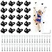 veimia 20PCS Black Rock Climbing HoldsHard Plastic Rock Climbing Wall for KidsExtra Large Climbing Rock Wall Grips with Mounting Hardware and Wrench for Indoor Outdoor PlaygroundInstalled on Wooden Board - Image 2