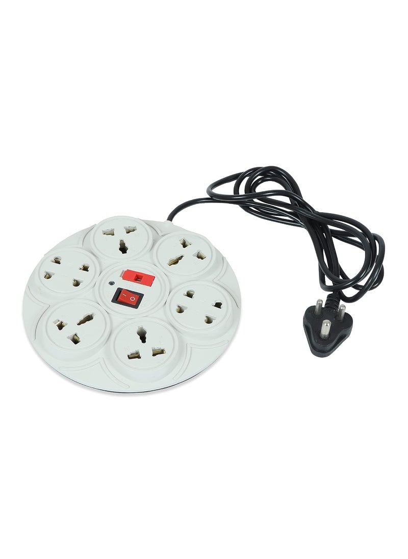Digiway Digiway 81 Round Strip Extension Cord6 Amp 8 Universal Multi Plug Point Extension Board Cord Length 20 Meter with LED Indicator and Switch  - Image 5