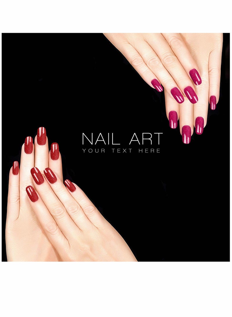 KASTWAVE 16 Sheets Glitter Nail Wraps Nail Polish Stickers Self Adhesive Nail Design Decals Strips in Solid Colors with 2 Pieces Nail File for Women Girls DIY Manicure Nail Design Decoration (Retro Color) - Image 2