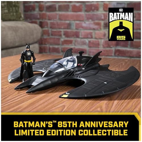 DC Comics Batman, Batwing and 4-inch Batman Figure Set, 1992 Batman Returns Limited Edition 85th Anniversary Collectible Kids Toys for Boys Ages 3 and Up - Image 2