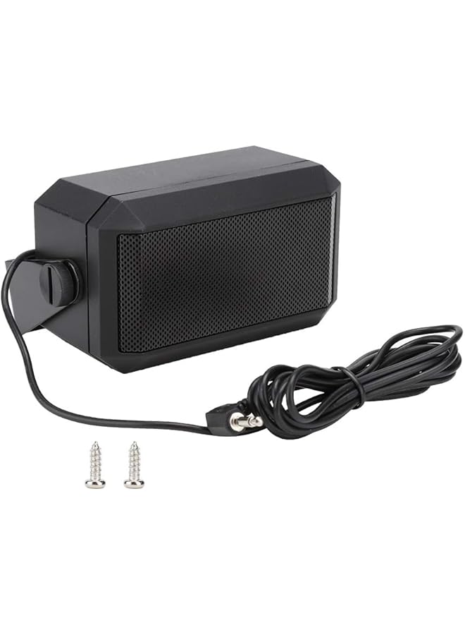 Generic 01 Car Speaker, Loud Sound Speakers, Portable Black For Car Radio Music Play  - Image 1