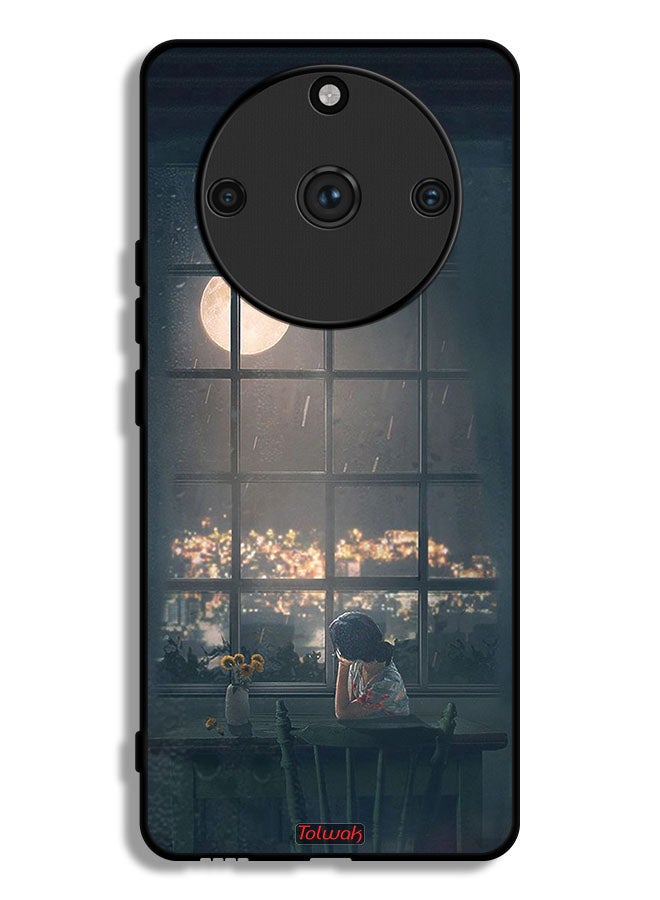 Tolwak Realme 11 Pro Plus Protective Case Cover Looking At Moon Art - Image 1