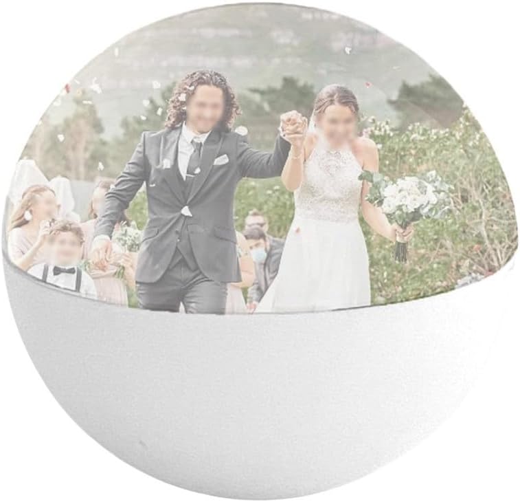 White WiFi Video Ball with LED Lights for Christmas Anniversaries Birthdays Home Decor - Image 3