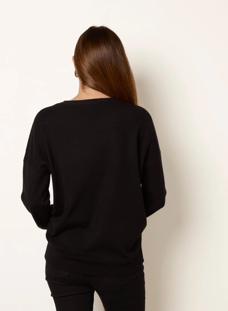 Blue Vanilla Christmas Jingle Bell Bauble Jumper