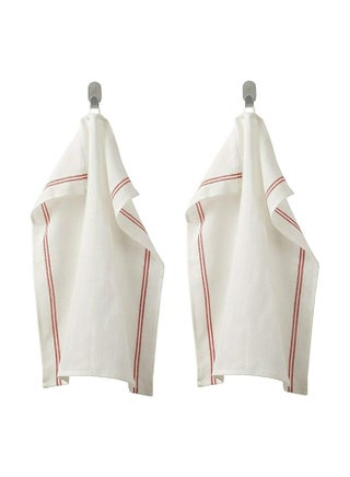 2 In 1 Pack Large  Tea Towel  Kitchen  Restaurant 45X60Cm Multicolor