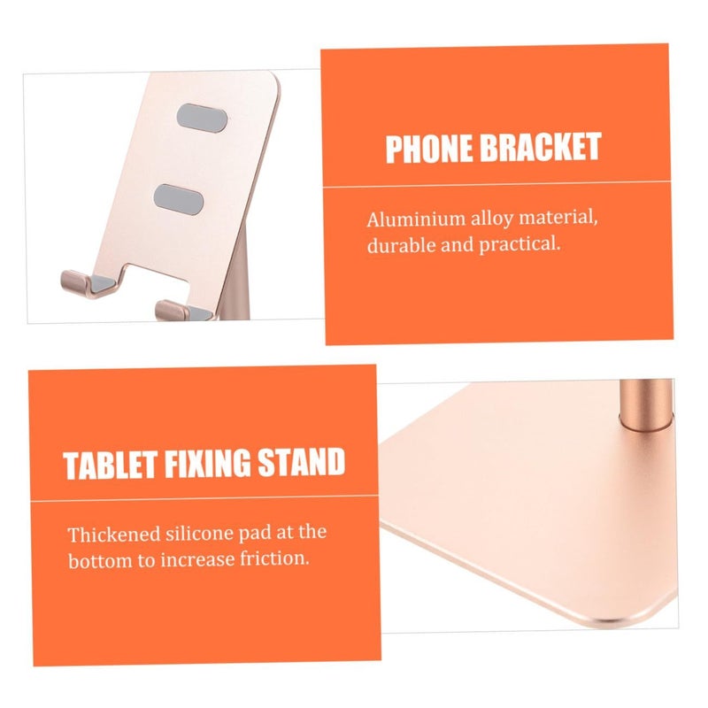 Adjustable Alloy Tablet Phone Stand Desktop Holder With Height Lift Stable Metal Bracket - Image 4