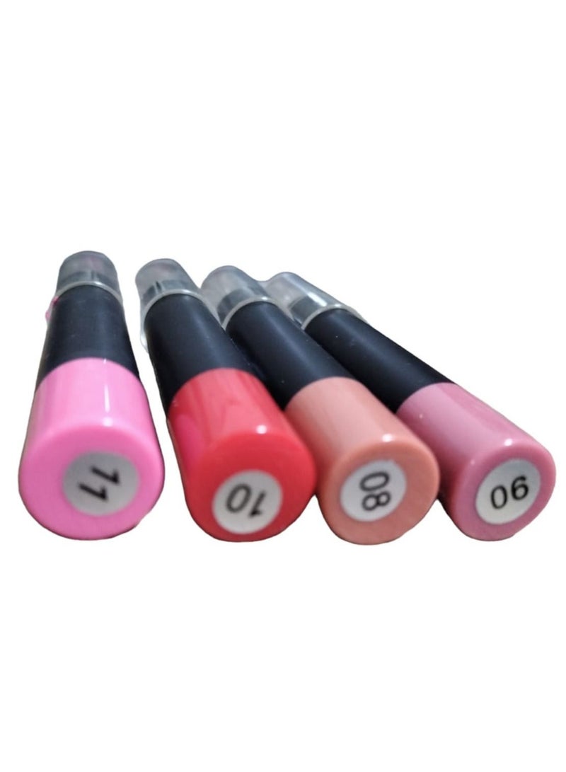Generic Lip Stick 4 Colors Set for Girls With Lip Balm And Protection From Cracks  - Image 3