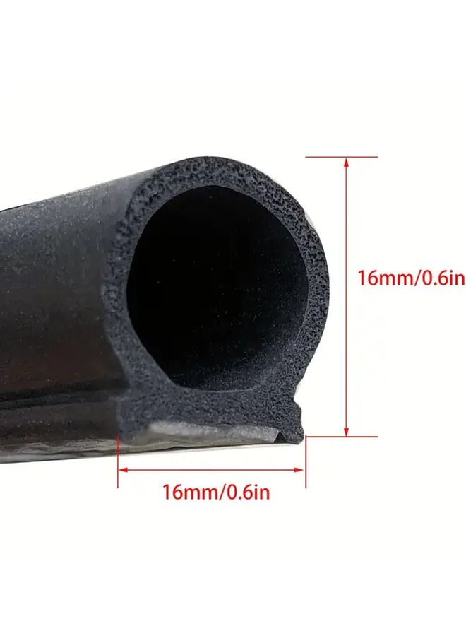 Vado Ultra 5M D Type Sealing Strip 16x16mm Door Seal Rubber Kit Wind Noise Reduction for TT5 T5 1 T6 Models - Image 2
