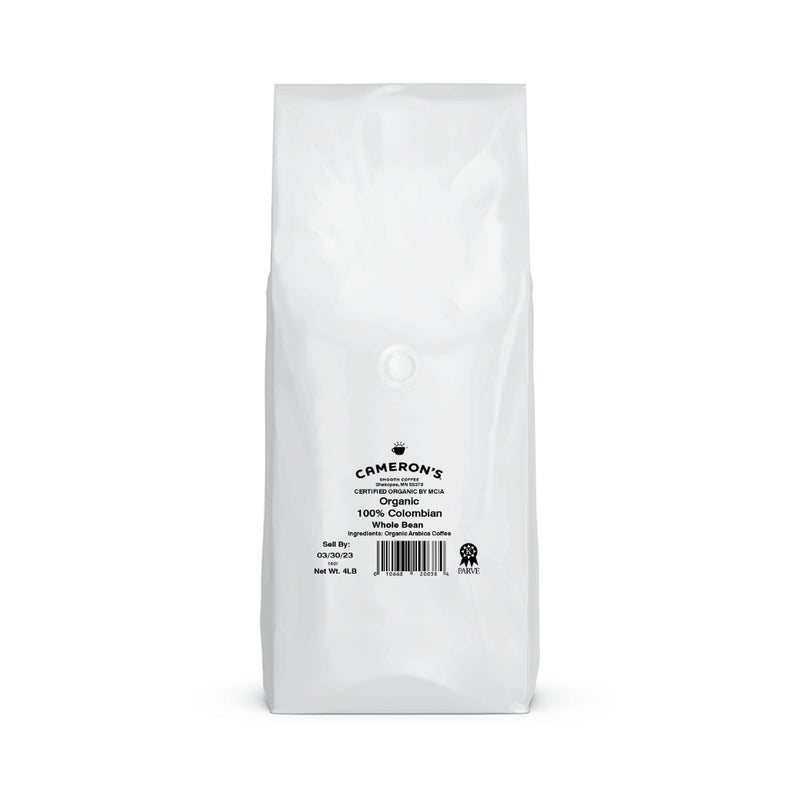 Cameron's Coffee Roasted Whole Bean Coffee, Organic 100% Colombian, 4 Pound - Image 2