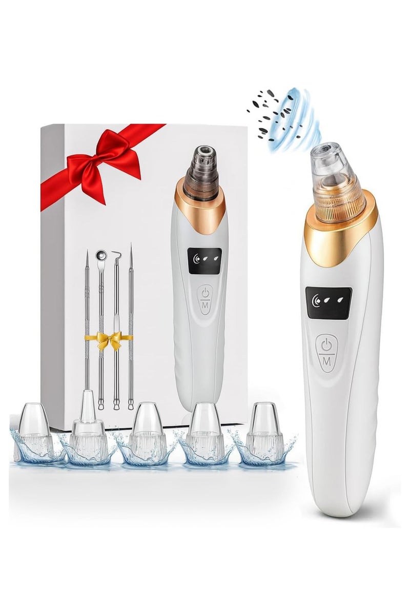 2025 ADAK Electric Blackhead Remover Vacuum – 5 Adjustable Suction Levels + Probes, USB Rechargeable Facial Pore Cleaner, Acne Extractor & Skin Care Device for Adults (Extra 4 Pcs Tools) - Image 1