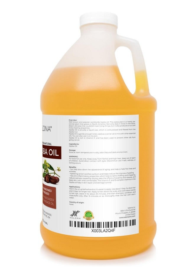 velona Jojoba Oil - 64 oz | 100% Pure and Natural | Golden, Unrefined, Cold Pressed, Hexane Free | Moisturizing Face, Hair, Body, Skin Care, Stretch Marks, Cuticles - Image 5