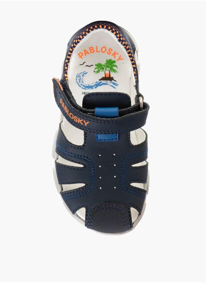 Pablosky Boys Strap Sandals With Hook And Loop Closure  - Image 4