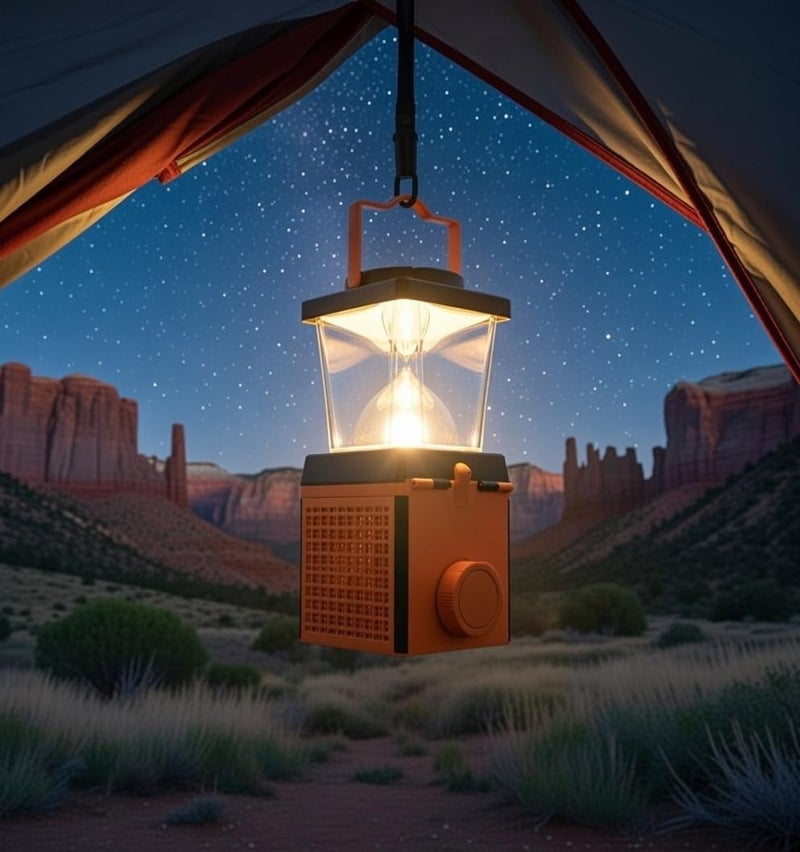 JWWYJ Environmentally Conscious Lighting, Saltwater Camping Lantern - Survival & Emergency Outdoor Ligh Simply add Salt Water to Activate The Light. It's That Easy - Image 4