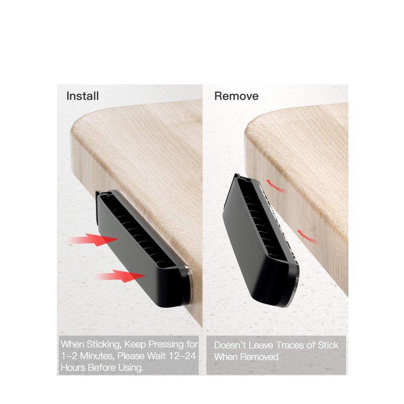 Zikra Cable Clips, 3 Pack Cord Organizer Charger Cable Management for Organizing Home Office Desk Phone Car Cable Wire, Self Adhesive Cord Holders - Image 5