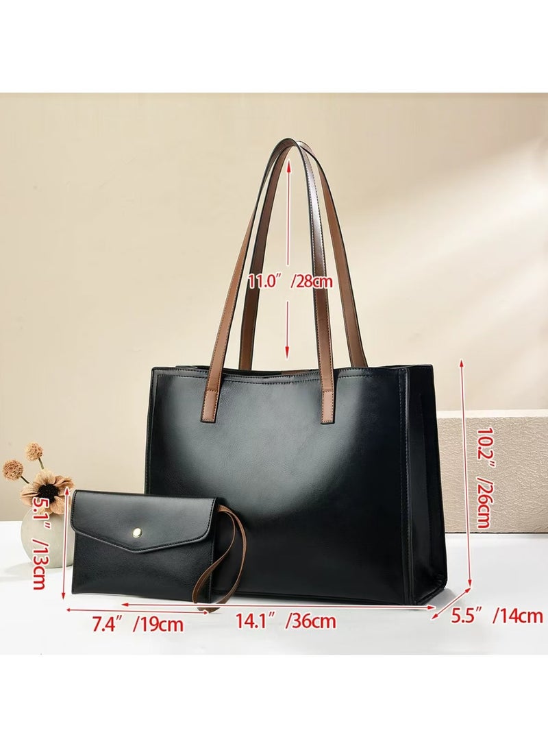 YALUXE YALUXE Women's Nylon Tote Bags Large Capacity Shoulder Bags Work Handbags Purses  - Image 5