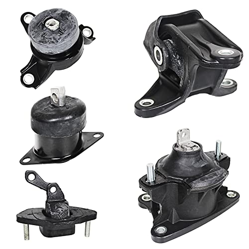 Arokzn 5Pcs Engine Motor Mount Set Compatible with Honda Accord 2.4L 2008 2009 2010 2011 2012 Acura TSX 2.4L 2009 2010 2011 2012 2013 Replaces A4565 A4572 A4570 A4584 A4561 - Image 1