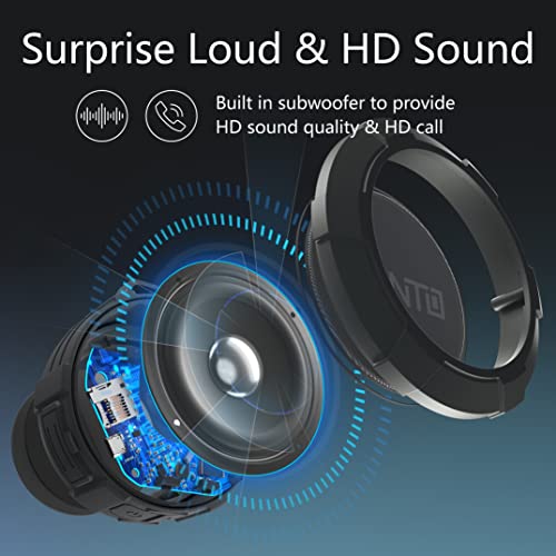 MANTO Bluetooth Speaker IPX5 Waterproof Portable Shower Speaker, 12H Battery, Bluetooth & Micro SD Playback (Up to 32GB, Card Not Included), Compact Design for Travel, Camping, Hiking, and Home - Image 3