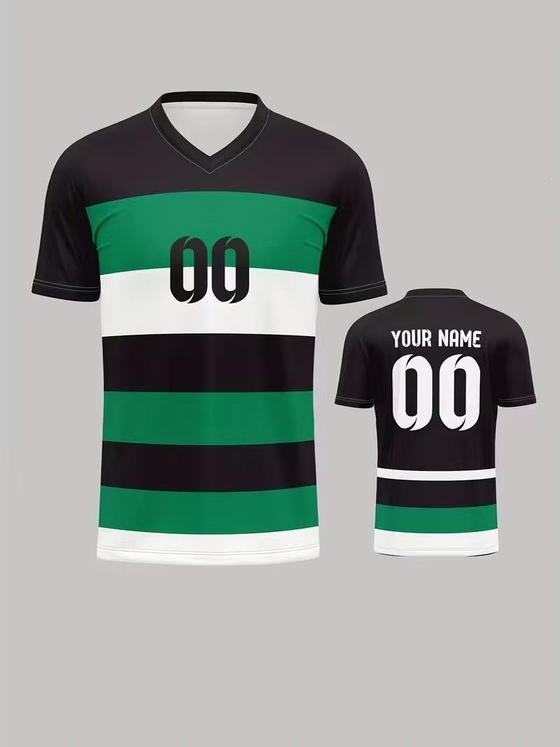 2026 New Portugal Fan Jersey - 3D Printed Men's Short Sleeve T-Shirt, V-Neck, Breathable & Quick-Drying