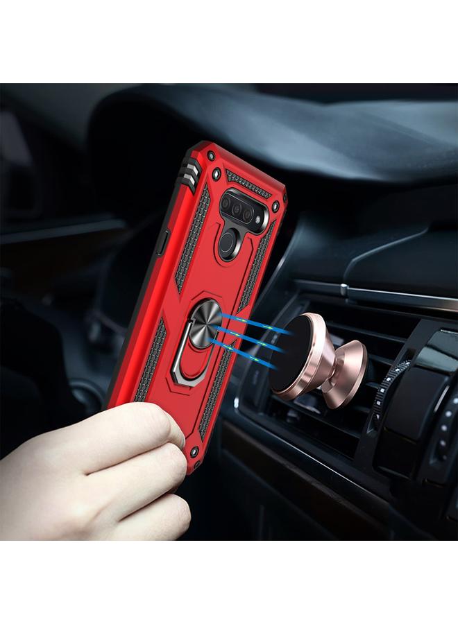 S-TOP Case For LG K50 & Q60 Shockproof TPU + PC Protective Case with 360 Degree Rotating Holder - Image 5