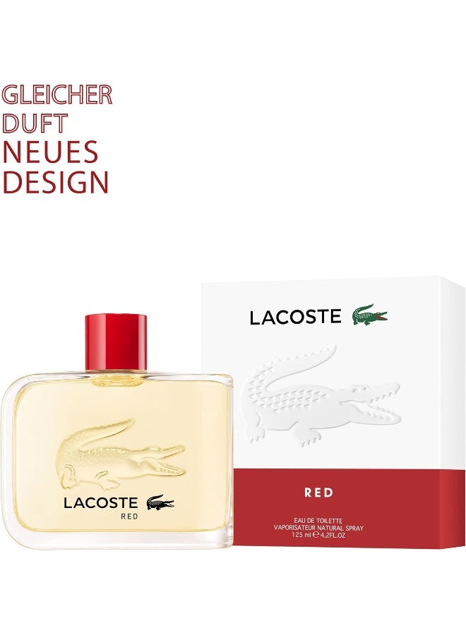 لاكوست بخاخ ماء تواليت ريد للرجال 4.2 أونصة (125 مل) - Image 4