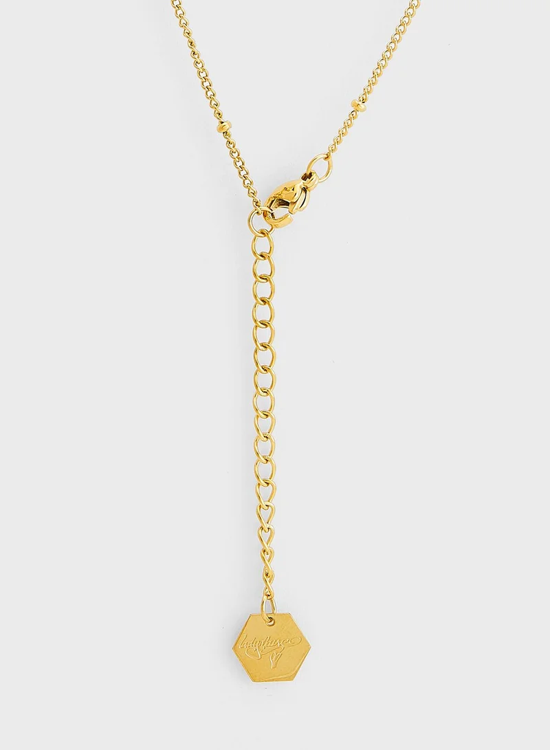 Lady Mauve Taurus Star Sign Series 2 Gold Circle Necklace