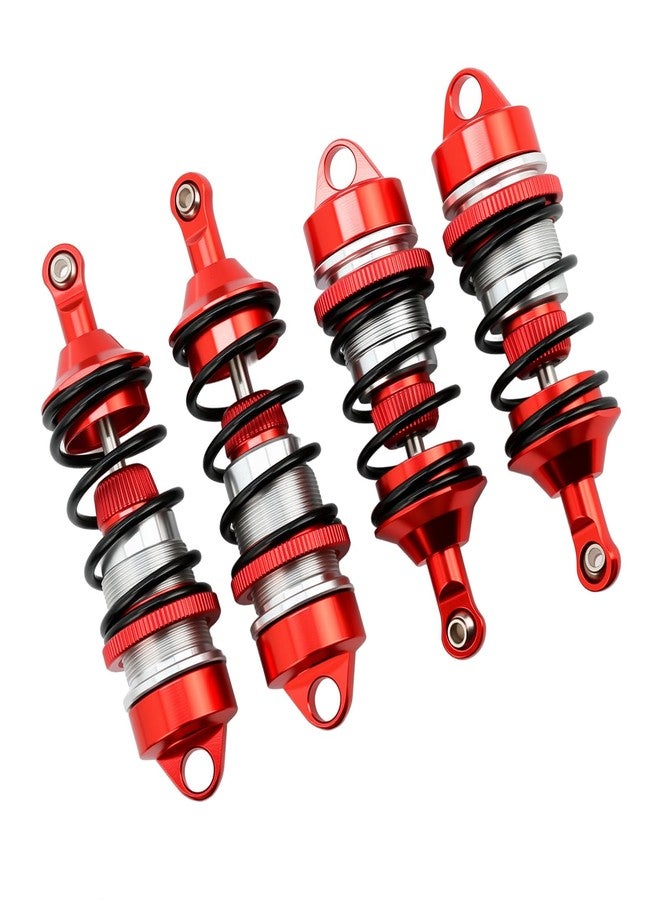 POLANTA 4PCS Aluminum Front & Rear Shocks Upgrade for ARRMA 1/7 Felony 6S BLX Infraction 6S BLX Limitless,Replace#ARA330627 ARA330628 (Red) - Image 4