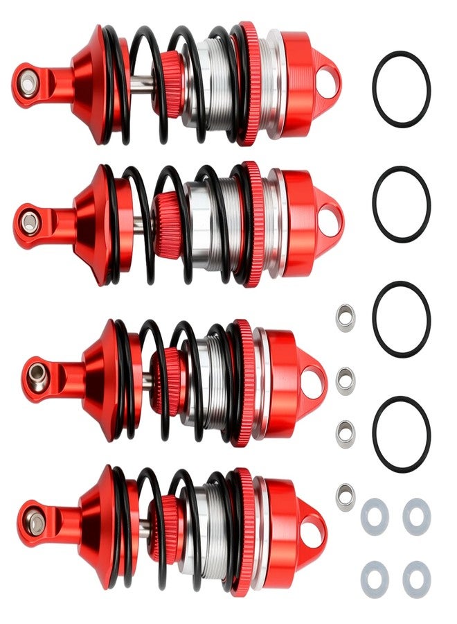 POLANTA 4PCS Aluminum Front & Rear Shocks Upgrade for ARRMA 1/7 Felony 6S BLX Infraction 6S BLX Limitless,Replace#ARA330627 ARA330628 (Red) - Image 3