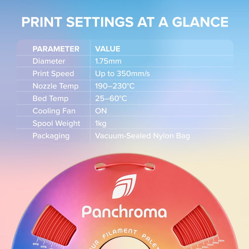 Polymaker Panchroma PLA Black 3D Printer Filament, 1.75mm, 1kg Spool, Easy to Print, High Speed Printing, Tangle Free, AMS Compatible, Perfect for Toys, Decor, Miniatures, Models & Cosplay - Image 5
