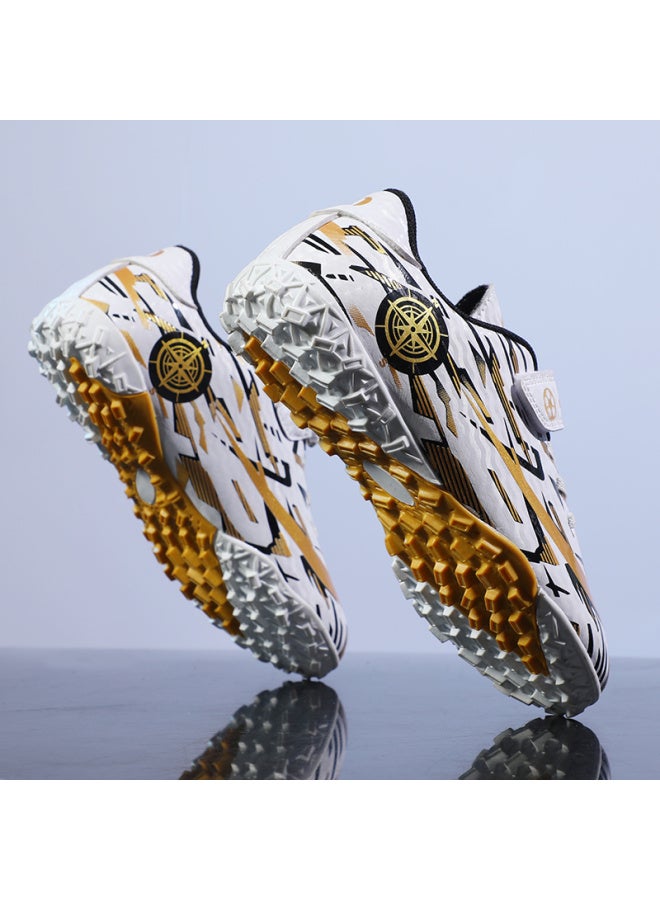 Platinum broken Nails Hydrogen Cloud Joint Children's Football Shoes Boys Autumn Primary School Students 8 Years Old 9 Boys Velcro Shoes
