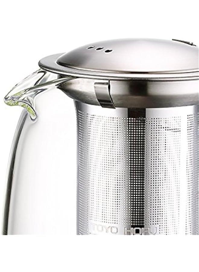 Tea Pot with Infusers for Loose Tea, Glass Teapot for Stovetop, Clear Borosilacate Glass Tea Pot with Infuser and Lid, Heat Resistant, Gifts for Tea Lovers, 1000 ml/35 oz  - Image 4