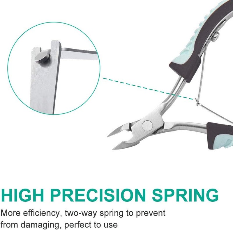 IVON Cuticle Trimmer, Non-Slip Professional Cuticle Nipper Stainless Steel Cutter - Image 3