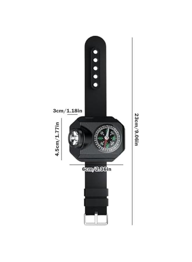 Wrist Light for Running | Wrist Flashlight | Flashlight Watch, Outdoor Wrist Light, Rechargeable Watch Flashlight, Waterproof Wrist Light, Night Walking Wrist Light, Running Wrist Light - Image 2
