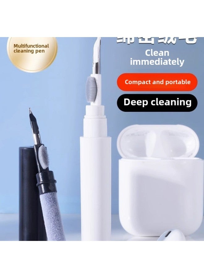 Explosions Bluetooth Headset Cleaning Pen Dust Removal Tool Headset Mobile Phone Cleaning Artifact-Color:Pearlescent Bag Black  - Image 1
