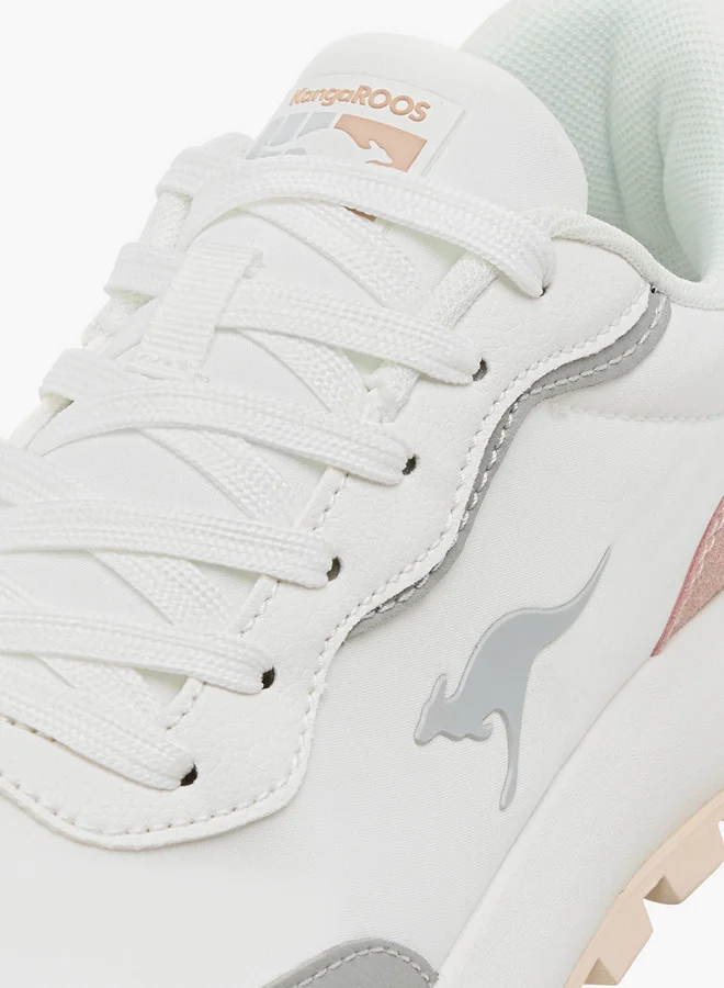 kangaROOS Women's Panelled Lace-Up Sports Shoes