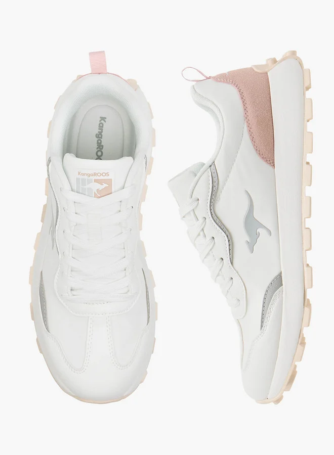 kangaROOS Women's Panelled Lace-Up Sports Shoes