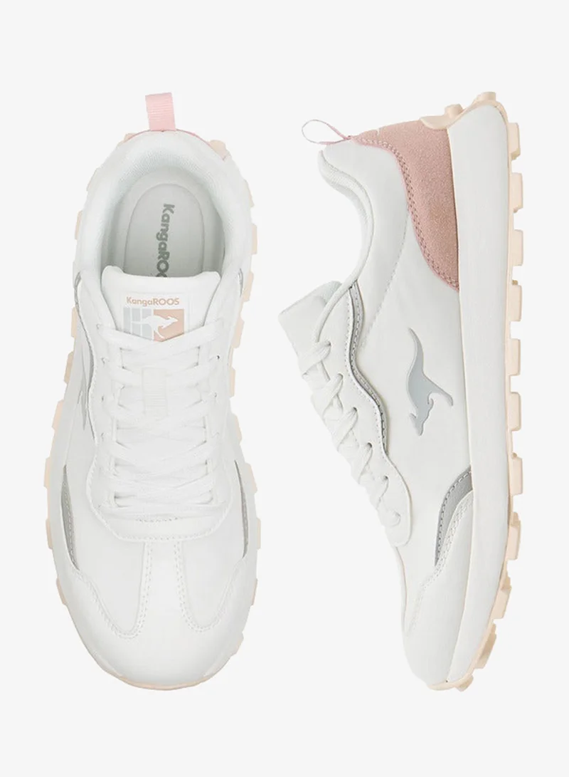 kangaROOS Women's Panelled Lace-Up Sports Shoes