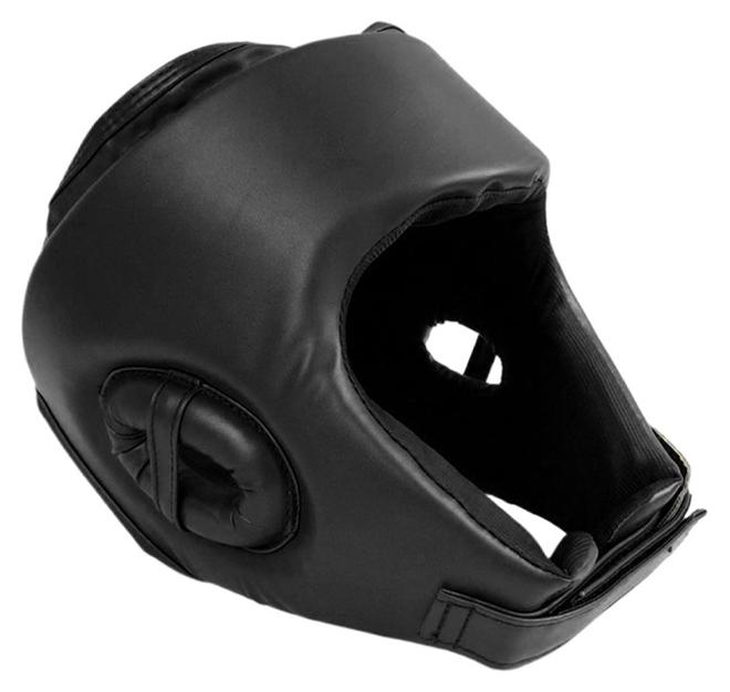 DUNISO Boxing Helmet Wrestling Training Helmet Professional Protective Training Supplies Adjustable Martial Arts Boxing Equipment Taekwondo Thickened Fighting Head Guard Black - Image 1