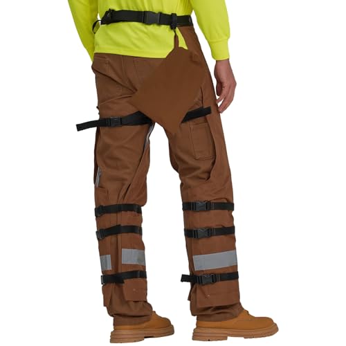 AYKRM Timber Chainsaw Chaps 8-layer Protective Apron Wrap Adjustable Chainsaw Pants/Chap for Loggers Forest Workers - Image 2