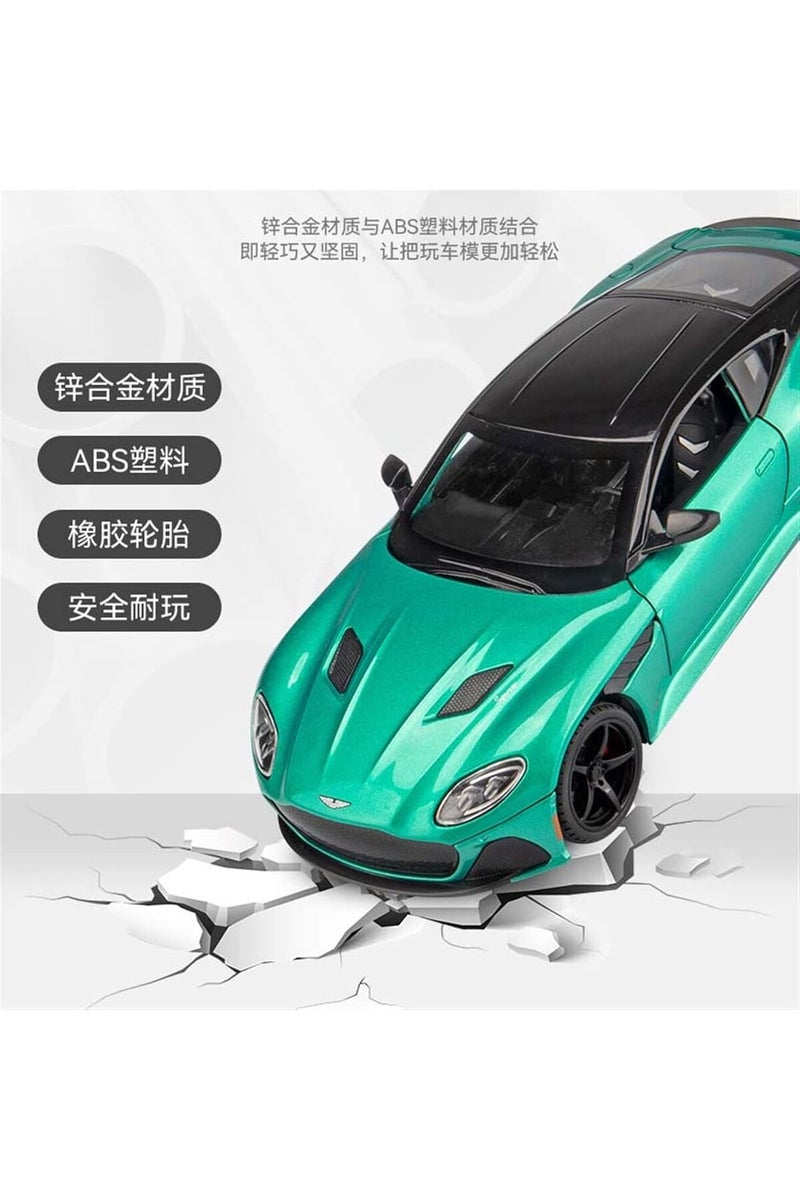 HAIZOL سيارة أستون مارتن DBS سوبركار نموذج مصبوب من سبائك الألمنيوم 1:24 – صوت واقعي، أضواء، صندوق خلفي مفتوح، نموذج عرض فاخر - Image 3