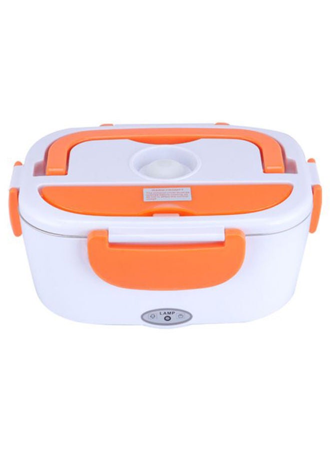 NIBEMINENT Multi-Functional Electric Heating Lunch Box With Removable Container Orange/White  - Image 1