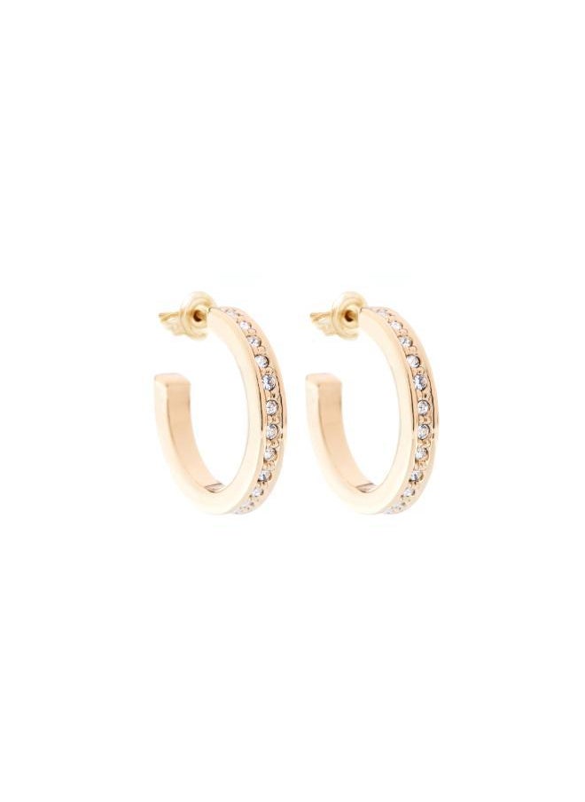 Karen Millen Small Crystal Hoop Earring  - Image 1