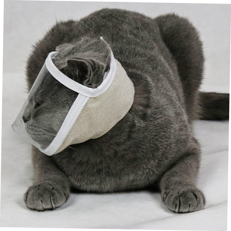 Breathable Cat Muzzle Kitten Training Head Cover for Pet Supplies Soft and Comfortable - Image 3
