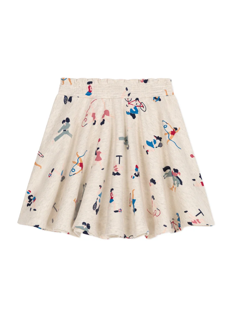 Petit Bateau Girls' fleece skirt