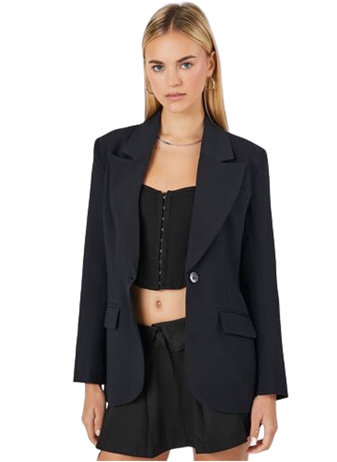 FOREVER 21 Notched Single-Breasted Blaze  - Image 1