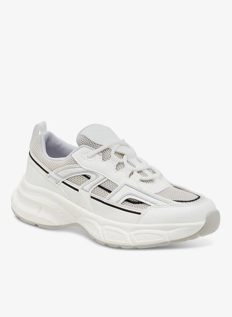 فلورا بيلا من شو إكسبرس سنيكرز نسائي بأربطة وتفاصيل متباينة