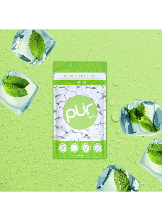 Pur Gum - Sugar Free Chewing Gum, Coolmint - 55 Pieces - Image 3