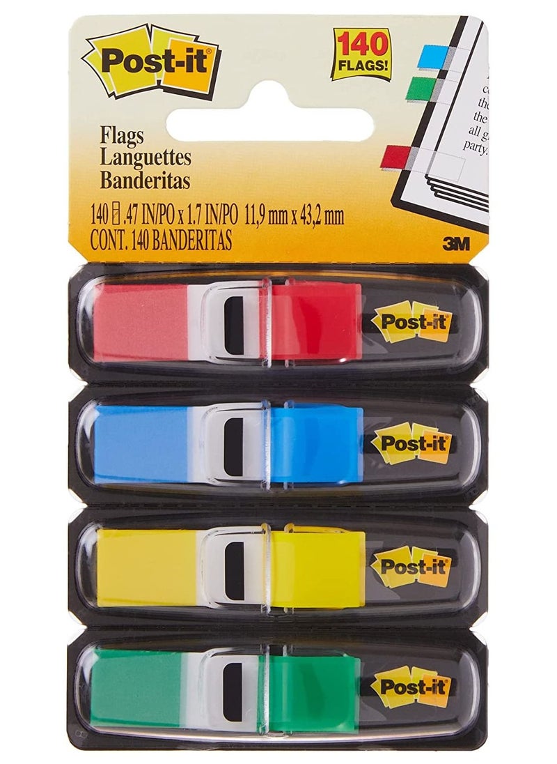Post It - 1 Pack Flags Assorted Primary Colors 0.47 in X  1.7 in - Image 1