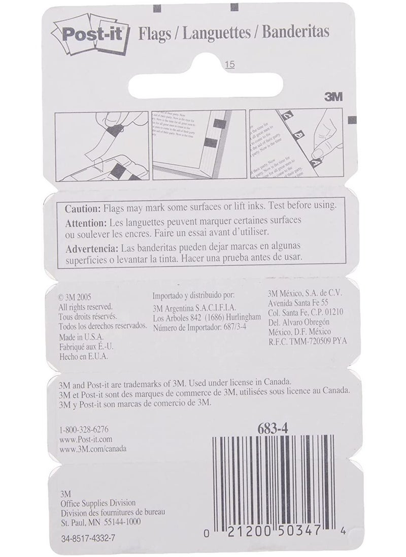 Post It - 1 Pack Flags Assorted Primary Colors 0.47 in X  1.7 in - Image 1