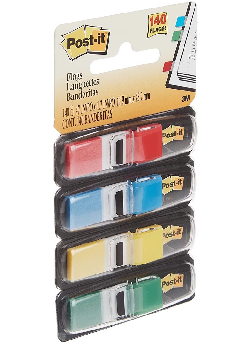Post It - 1 Pack Flags Assorted Primary Colors 0.47 in X  1.7 in - Image 1